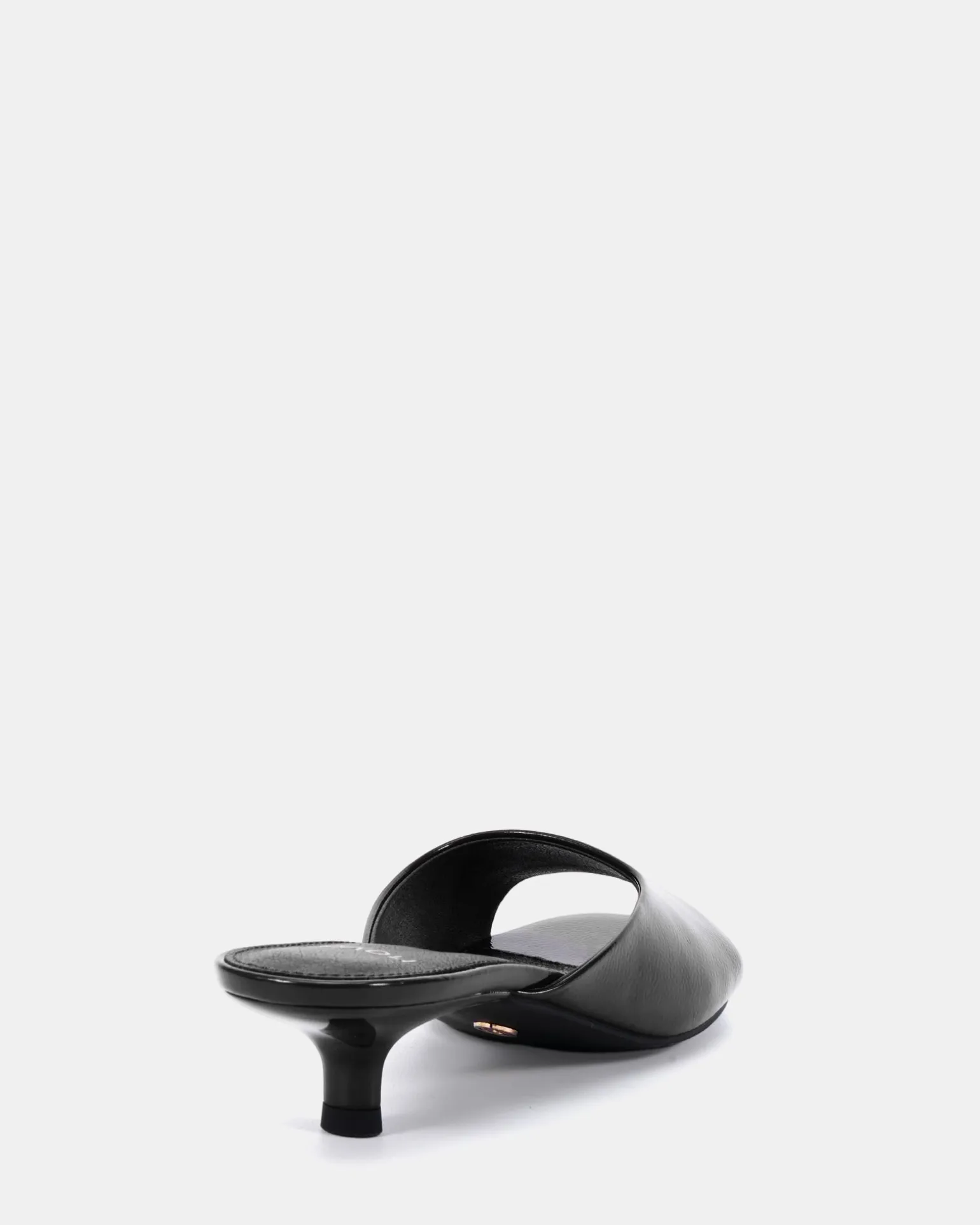ZORI Black Patent Mules