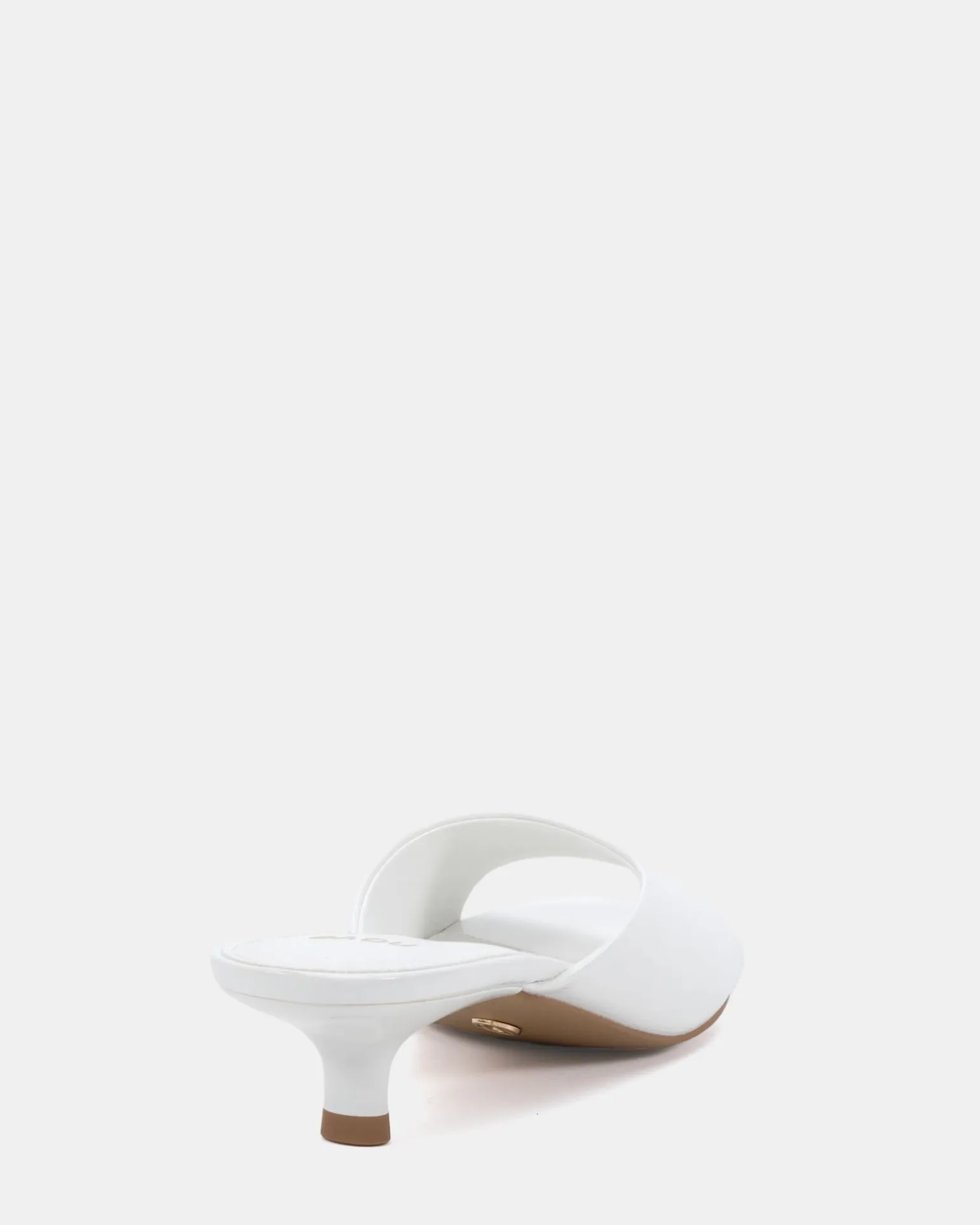 ZORI White Patent Mules