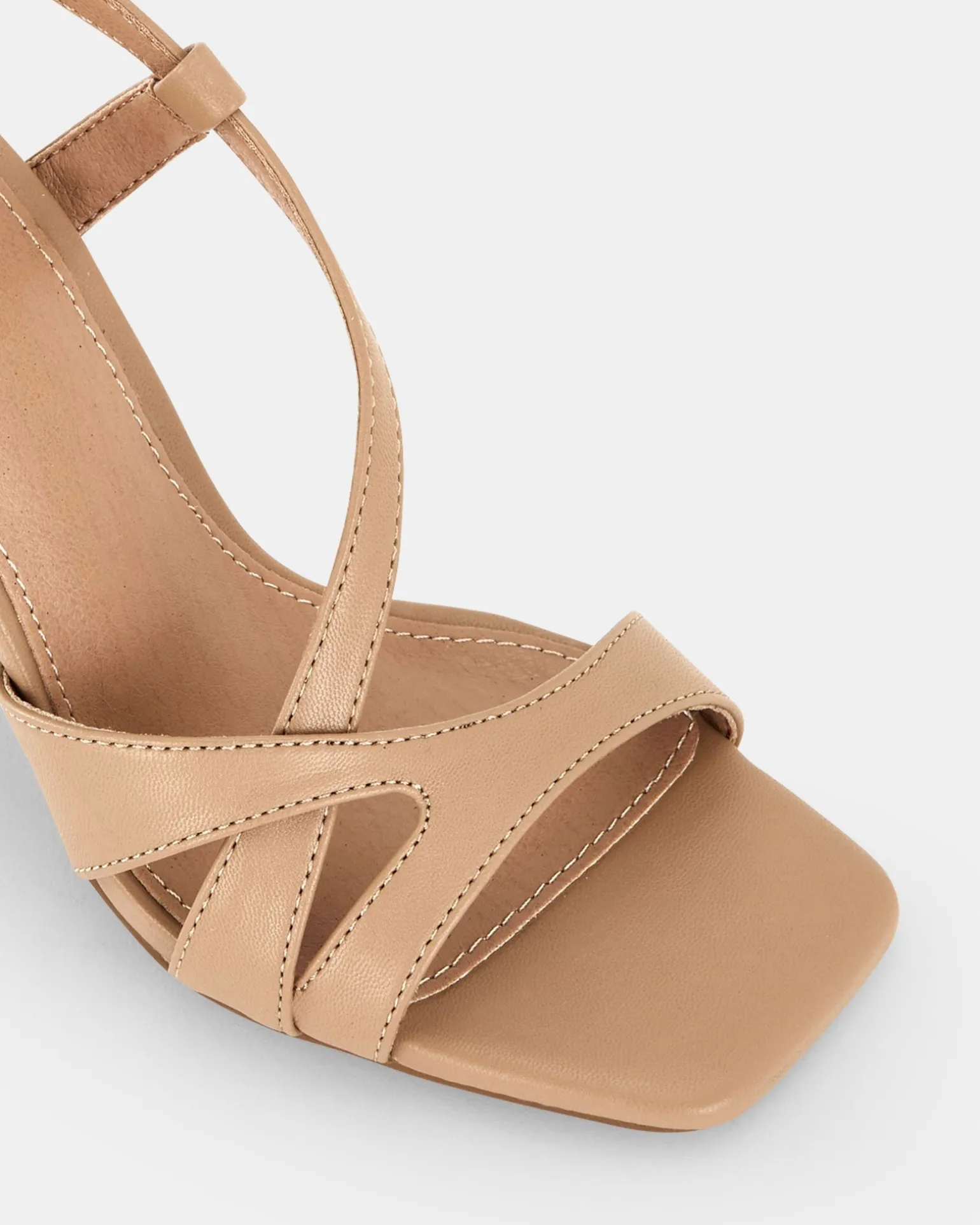 ZOZEY Sand Open Toe Heels