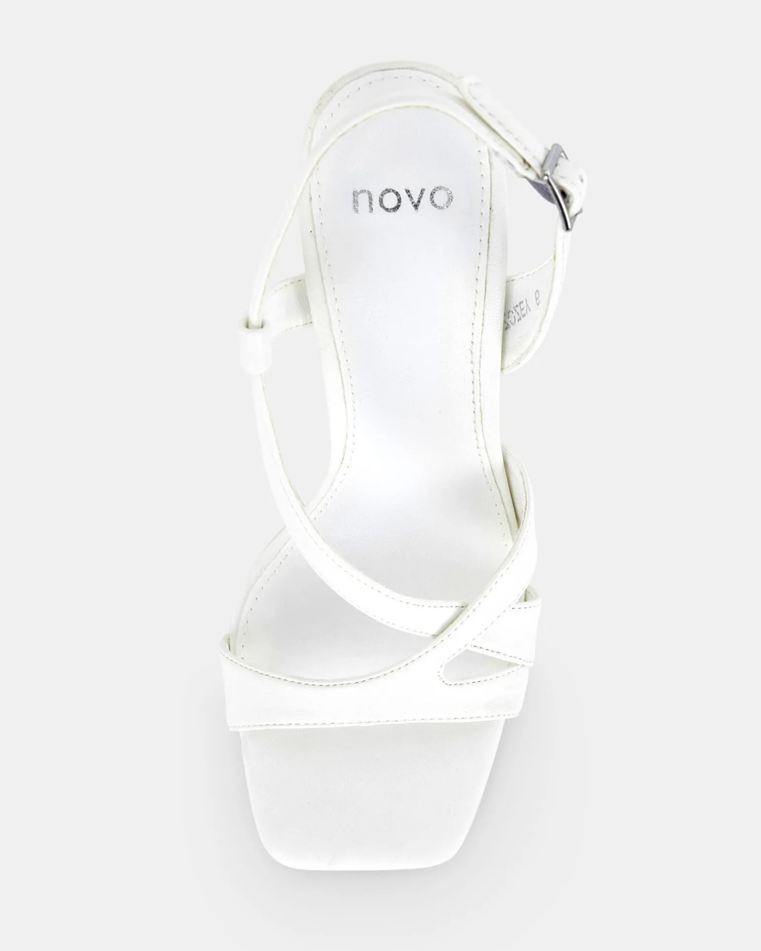 ZOZEY WHITE Open Toe Heels