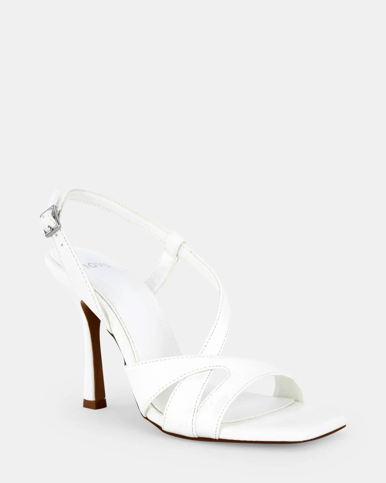 ZOZEY WHITE Open Toe Heels